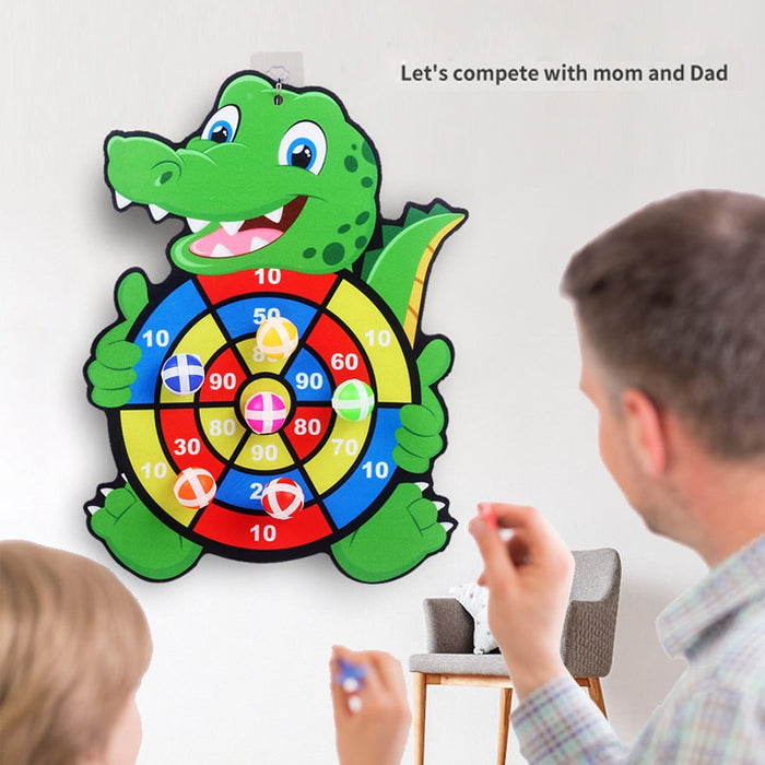 Sticky Ball Dart Board Target Sports Game Toys For Children